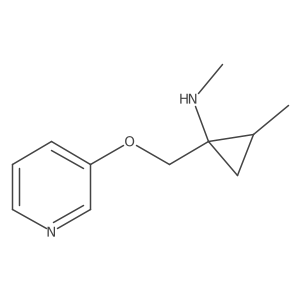 (1S,2R)-N,2-Dimethyl-1-{[(pyridin-3-yl)oxy]methyl}cyclopropan-1-amine Structure