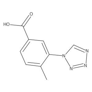 4-methyl-3-(1H-tetrazol-1-yl)benzoic acid结构式