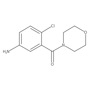 (5-Amino-2-chlorophenyl)(morpholino)methanone结构式