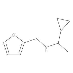(1-Cyclopropylethyl)(furan-2-ylmethyl)amine Structure