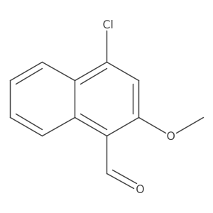 4-Chloro-2-methoxy-1-naphthalenecarboxaldehyde结构式