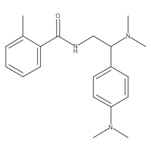N-[2-(dimethylamino)-2-[4-(dimethylamino)phenyl]ethyl]-2-methylbenzamide Structure