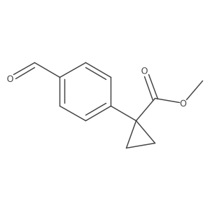 Methyl 1-(4-formylphenyl)cyclopropane-1-carboxylate Structure