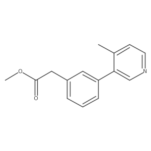Methyl 2-(3-(4-methylpyridin-3-yl)phenyl)acetate结构式