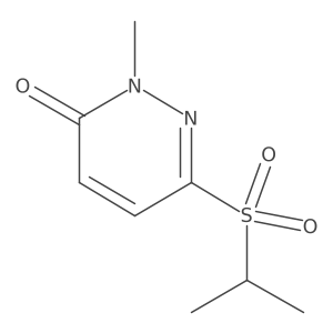 2-Methyl-6-[(1-methylethyl)sulfonyl]-3(2H)-pyridazinone Structure