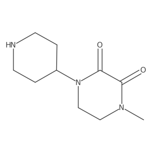 1-Methyl-4-piperidin-4-ylpiperazine-2,3-dione Structure