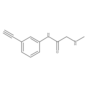 N-(3-ethynylphenyl)-2-(methylamino)acetamide结构式