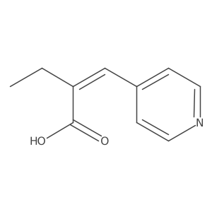 (2E)-2-[(pyridin-4-yl)methylidene]butanoic acid Structure