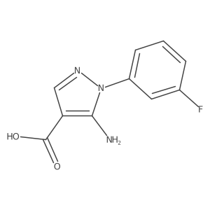 5-Amino-1-(3-fluorophenyl)-1h-pyrazole-4-carboxylic acid Structure