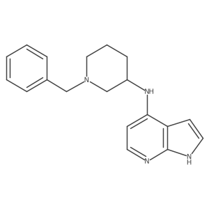 N-(1-benzylpiperidin-3-yl)-1H-pyrrolo[2,3-b]pyridin-4-amine结构式