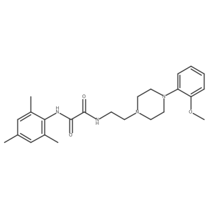 N1-mesityl-N2-(2-(4-(2-methoxyphenyl)piperazin-1-yl)ethyl)oxalamide结构式