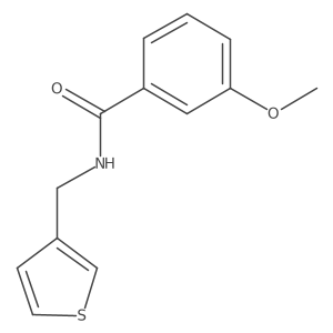 3-methoxy-N-(thiophen-3-ylmethyl)benzamide Structure