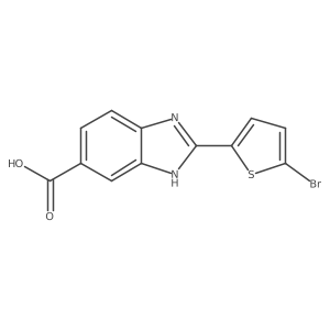 2-(5-Bromo-2-thienyl)-1H-benzimidazole-6-carboxylic acid Structure
