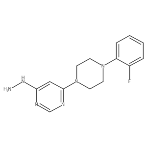4-[4-(2-Fluorophenyl)piperazin-1-yl]-6-hydrazinylpyrimidine结构式