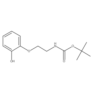 tert-Butyl (2-(2-hydroxyphenoxy)ethyl)carbamate结构式