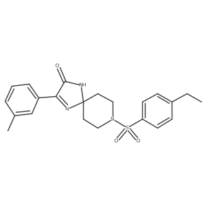 8-((4-Ethylphenyl)sulfonyl)-3-(m-tolyl)-1,4,8-triazaspiro[4.5]dec-3-en-2-one Structure