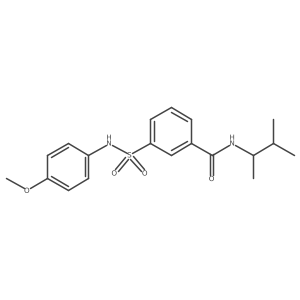 3-[(4-methoxyphenyl)sulfamoyl]-N-(3-methylbutan-2-yl)benzamide Structure