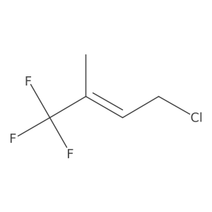 (E)-4-Chloro-2-methyl-1,1,1-trifluorobut-2-ene结构式