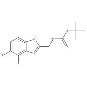 tert-butyl[(4,5-difluoro-1H-benzimidazol-2-yl)methyl]carbamate Structure
