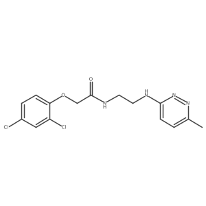 2-(2,4-dichlorophenoxy)-N-(2-((6-methylpyridazin-3-yl)amino)ethyl)acetamide Structure