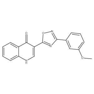 3-(3-(3-methoxyphenyl)-1,2,4-oxadiazol-5-yl)quinolin-4(1H)-one Structure
