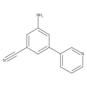 3-Amino-5-(pyridin-3-yl)benzonitrile Structure