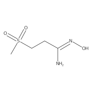 N'-hydroxy-3-methanesulfonylpropanimidamide结构式