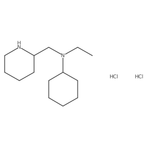N-ethyl-N-(piperidin-2-ylmethyl)cyclohexanamine dihydrochloride Structure
