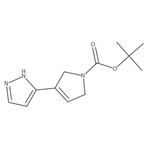 1,1-Dimethylethyl 2,5-dihydro-3-(1H-pyrazol-3-yl)-1H-pyrrole-1-carboxylate Structure