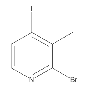 2-Bromo-4-iodo-3-methylpyridine Structure