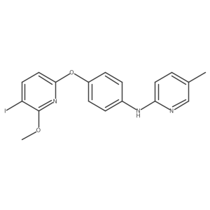 N-[4-[(5-Iodo-6-methoxy-2-pyridinyl)oxy]phenyl]-5-methyl-2-pyridinamine结构式