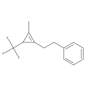 [2-[2-Methyl-3-(trifluoromethyl)-1-cyclopropen-1-yl]ethyl]benzene Structure