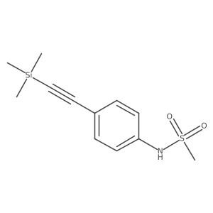 N-[4-(2-trimethylsilylethynyl)phenyl]methanesulfonamide Structure