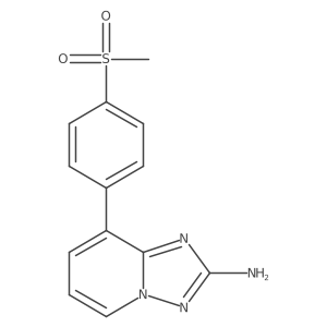 8-(4-Methanesulfonyl-phenyl)-[1,2,4]triazolo[1,5-a]pyridin-2-ylamine Structure