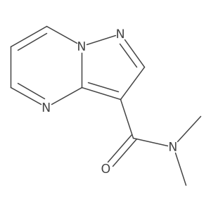 N,N-dimethylpyrazolo[1,5-a]pyrimidine-3-carboxamide结构式