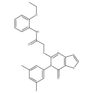 2-{[3-(3,5-dimethylphenyl)-4-oxo-3,4-dihydrothieno[3,2-d]pyrimidin-2-yl]sulfanyl}-N-(2-ethoxyphenyl)acetamide Structure