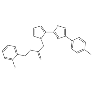 N-(2-chlorobenzyl)-2-{2-[3-(4-methylphenyl)-1,2,4-oxadiazol-5-yl]-1H-pyrrol-1-yl}acetamide Structure