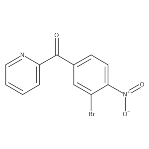 2-(3-Bromo-4-nitrobenzoyl)pyridine结构式