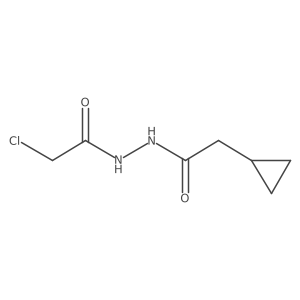 N'-(2-chloroacetyl)-2-cyclopropylacetohydrazide Structure