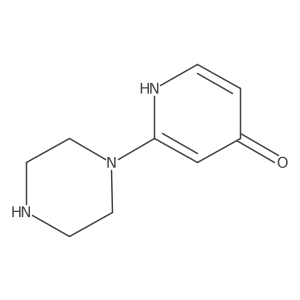 2-(Piperazin-1-yl)pyridin-4-ol Structure
