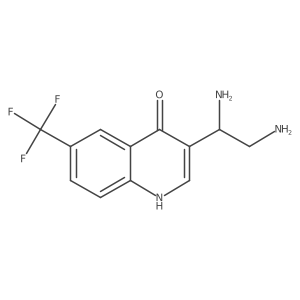 4-Quinolinol, 3-(1,2-diaminoethyl)-6-(trifluoromethyl)- Structure