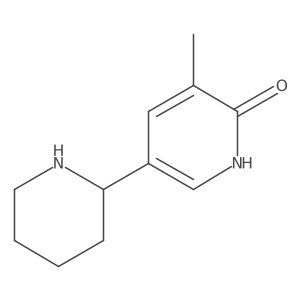 3-Methyl-5-(piperidin-2-yl)pyridin-2(1H)-one Structure