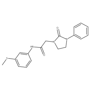 N-(3-(methylthio)phenyl)-2-(2-oxo-3-phenylimidazolidin-1-yl)acetamide Structure
