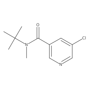 3-Pyridinecarboxamide, 5-chloro-N-(1,1-dimethylethyl)-N-methyl-结构式