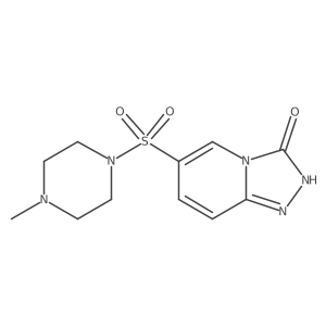 6-[(4-methylpiperazin-1-yl)sulfonyl][1,2,4]triazolo[4,3-a]pyridin-3(2H)-one结构式