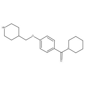 1-[4-(Piperidin-4-ylmethoxy)benzoyl]piperidine hydrochloride结构式