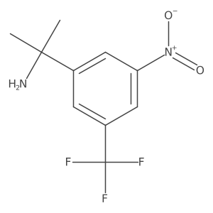 2-[3-Nitro-5-(trifluoromethyl)phenyl]propan-2-amine Structure