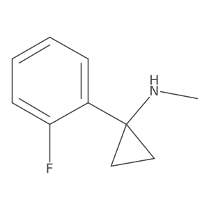 1-(2-fluorophenyl)-N-methylcyclopropan-1-amine Structure