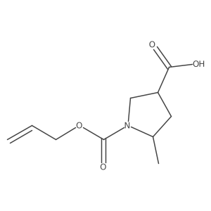 5-Methyl-1-[(prop-2-en-1-yloxy)carbonyl]pyrrolidine-3-carboxylic acid Structure