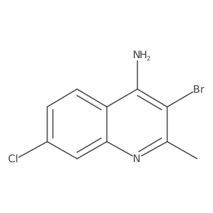 4-Amino-3-bromo-7-chloro-2-methylquinoline结构式